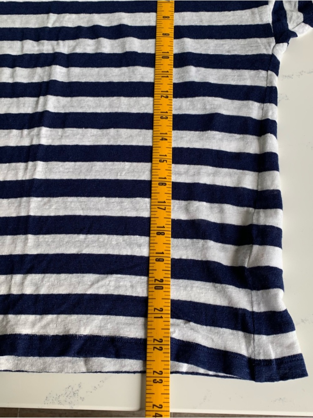 JCrew striped linen t-shirt-L - Picture 9 of 9